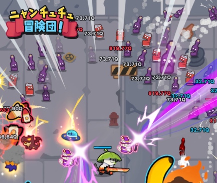 ニャンチュチュ冒険団：ハクスラ放置RPG